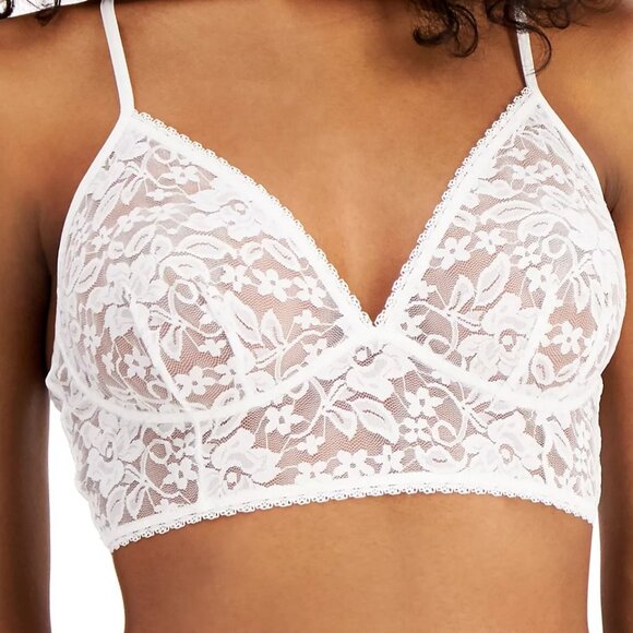 #568 I.N.C. INTERNATIONAL CONCEPTS Women S Lace Bralette Almond Latte L - Picture 2 of 2